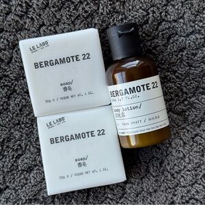 🚫SOLD🚫 Le Labo Bergamote 22 Soaps & Lotion